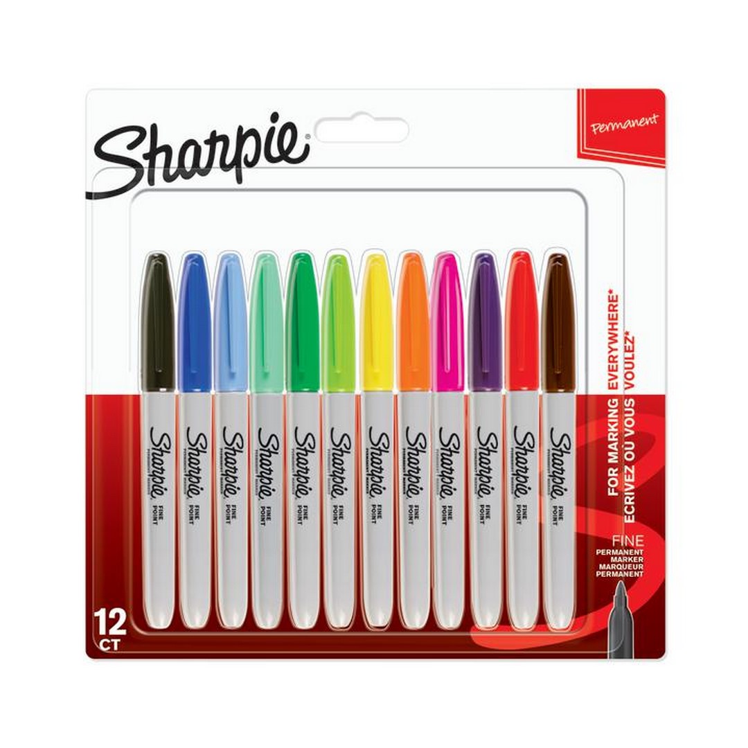 Zestaw markerów permanentnych Sharpie 12 sztuk